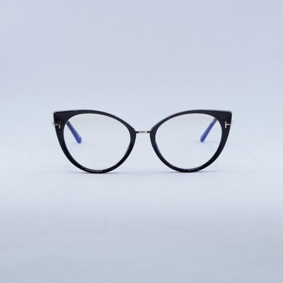 ?️ New Tom Ford FT5815-B 001 Eyeglasses - Shiny Black Frame 54mm